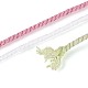 30 м окрашенный сегментный хлопковый шнур для макраме&nbsp;OCOR-T018-01R-3