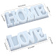SUNNYCLUE Word Sign Molds Love Home Silicone Mold Epoxy Resin Molds with Measuring Cup Birch Wooden Craft Sticks Latex Finger Cots Plastic Transfer Pipette for Epoxy Craft DIY Table Decoration DIY-SC0010-01-2
