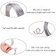 PandaHall Elite 2 Rolls 10m(11 Yards)/Roll 9 10 Gauge Silver Aluminum Wire DIY Craft Wire Jewelry Beading Metal Wire with 1pcs Side Cutting Plier for DIY Craft Making DIY-PH0001-35-6