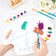 Plastic Paint Palettes with Thumb Hole DIY-GA0001-62-3