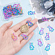 DICOSMETIC 50Pcs Penguin Pendant Charm Stainless Steel Animal Small Pendants Rainbow Color Etched Metal Embellishments for Jewelry Necklace Earring Making STAS-DC0008-03-2