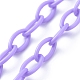 Collares personalizados de cadena de cable de plástico abs NJEW-JN02847-01-3
