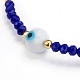 Verre à facettes perles bracelets extensibles BJEW-JB05985-01-2