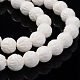 Shell normal de perles blanches de brins BSHE-E002-01-10mm-3
