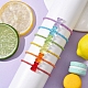 6 Stück Acrylperlen-Armbänder im Regenbogen-Stil in Bärenform für Kinder BJEW-JB10066-3
