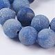 Naturali blu perline avventurina fili G-P278-07-12mm-3