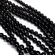 Brins de perles d'onyx noir naturel X-G-H1567-8MM-4
