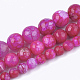 Chapelets de perles en agate naturelle craquelée G-T119-01A-04-2
