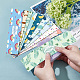 90 Stück 9 Stile Seifenpapieranhänger mit Farbfleckenmuster DIY-WH0399-69-025-5