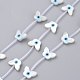 Natural White Shell Mother of Pearl Shell Beads SSHEL-L018-011-1