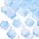 Transparent Two Tone Spray Painted Glass Beads GLAA-Q089-002B-001-1
