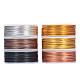 BENECREAT 6 Rolls 18 Gauge(1mm) Aluminum Wire 450FT(138m) Anodized Jewelry Craft Making Beading Floral Colored Aluminum Craft Wire - Regular Color AW-BC0003-01A-1