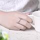 Romantic Korean Style Brass Cubic Zirconia Finger Rings for Valentine's Day RJEW-BB00567-01-5