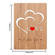 Bambus-Grußkarte & Papierumschlag mit Schleife AJEW-WH0202-004-4