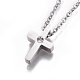 304 Stainless Steel Pendant Necklaces NJEW-E141-25-3