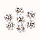 Snowflake Zinc Alloy Beads Spacers X-PALLOY-Q062-AS-1