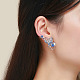 Brass Stud Earrings EJEW-FF0011-07-10