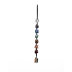 7 décorations suspendues en pierres précieuses de chakra HJEW-JM00805-01-1