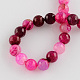 Dyed Natural Multi-Color Agate Beads Strands G-R177-8mm-01-2