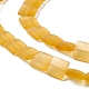 Brins de perles de verre dépoli transparent FGLA-S001-M01-4