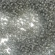 Mgb松野ガラスビーズ  日本製シードビーズ  15/0つの透明な霜の色のガラスの丸い穴のシードビーズ  ライトグレー  1.5x1mm  穴：0.5mm  約6000個/20g X-SEED-Q033-1.5mm-26MA-2