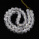 Transparentes craquements perles de verre brins X-GLAA-N051-02-2