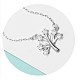 Дерево желаний 925 ожерелье из стерлингового серебра с кубическим цирконием для женщин NJEW-BB72248-A-4