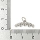 Латунные микропаве из прозрачного кубического циркония KK-NH0003-01P-3