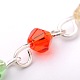 Handmade Bicone Glass Beads Chains for Necklaces Bracelets Making AJEW-JB00048-08-2