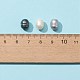 Perle sciolte di perle d'acqua dolce coltivate naturali da 40 pz 3 colori PEAR-FS0001-01-4