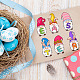GLOBLELAND Easter Gnome Clear Stamps Easter Words Silicone Stamps Easter Egg Rubber Transparent Seal Stamps for Card Making DIY Scrapbooking Photo Album Decoration DIY-WH0167-57-0130-4