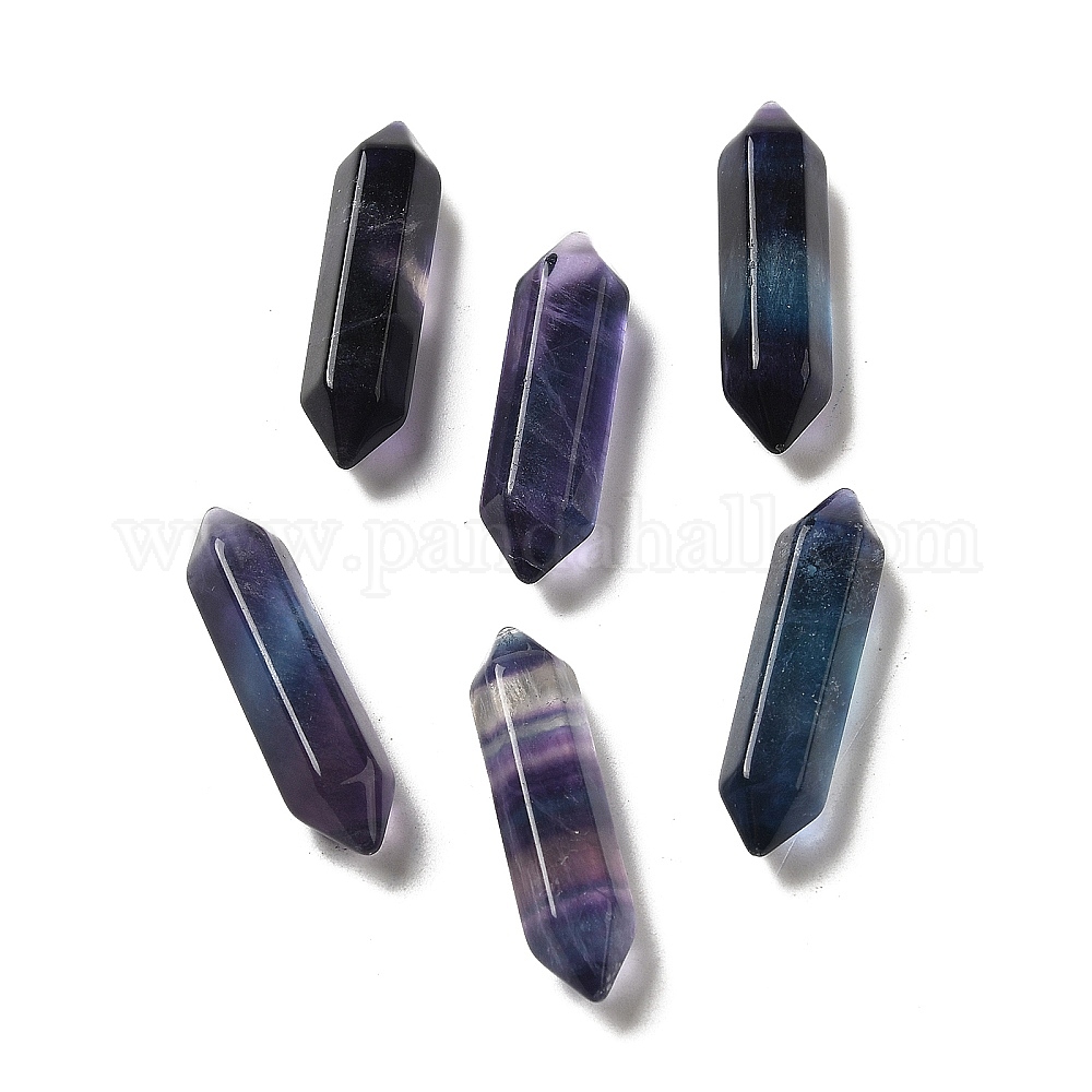 Wholesale Double Point Tower Natural Fluorite Healing Stone Wands ...