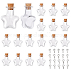 1Bag 20pcs Cube Shape Tiny Bottle Charms Clear Glass Mini Wish Bottles  Small Potion Bottles with Cork Stopper 20pcs Eye Pin Peg Bails for Home  Party Decor Crafts DIY Jewellery Making 