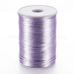 Cordons polyester, lilas, 2mm