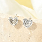 Серьги-гвоздики из циркония EJEW-R016-26P-05