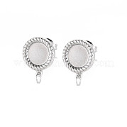 Фурнитура для сережек-гвоздиков из нержавеющей стали 304 STAS-N097-249P
