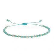 Плетеные браслеты из натуральных бусин амазонита для женщин AI9762-1