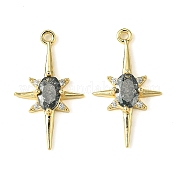 Латунные микро проложить кубического циркония подвески KK-M277-08G-01
