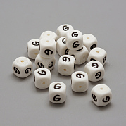 Пищевые экологически чистые силиконовые бусины SIL-R001-G