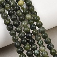 Природные китайский нефрит бисер пряди&nbsp;G-F363-6mm