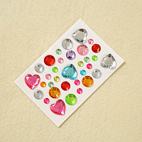 3168 Pcs Self-Adhesive Rhinestone Sticker 24 Sheets DIY Jewel