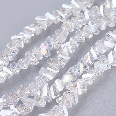 Electroplate Glass Beads Strands EGLA-J146-4mm-AB01