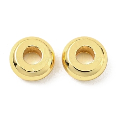 Perles en laiton, sans cadmium et sans plomb, Plaqué longue durée, disque, véritable 18k plaqué or, 4x1.5mm, Trou: 1.5mm