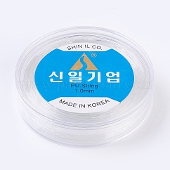 Coreano hilo cristal elástico, para la fabricación de la joya, Claro, 1mm, alrededor de 32.8 yarda (30 m) / rollo