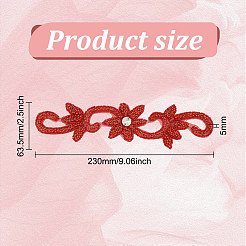 Цветок исправление горный хрусталь DIY-WH0504-33A