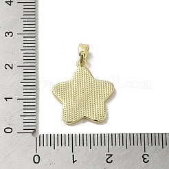 Muschelanhänger aus Messing mit Pavé-Fassung&nbsp;KK-I708-14D-G
