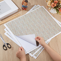 Mini maison de poupée salon chambre papier peint&nbsp;DIY-WH0504-841A-03