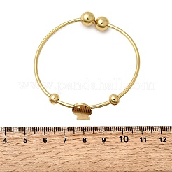 201ステンレススチールカフバングル  女性のためのトルクバングル  魚  0.2cm  内径：2x1-7/8インチ（5.2x4.7cm）  魚：18x10mm&nbsp;BJEW-Z151-02G-02