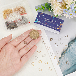 600шт 5 цвета железные треугольные кольца IFIN-SC0001-55