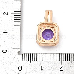 Латунные микро проложить кубического циркония подвески KK-E795-09KCG-02